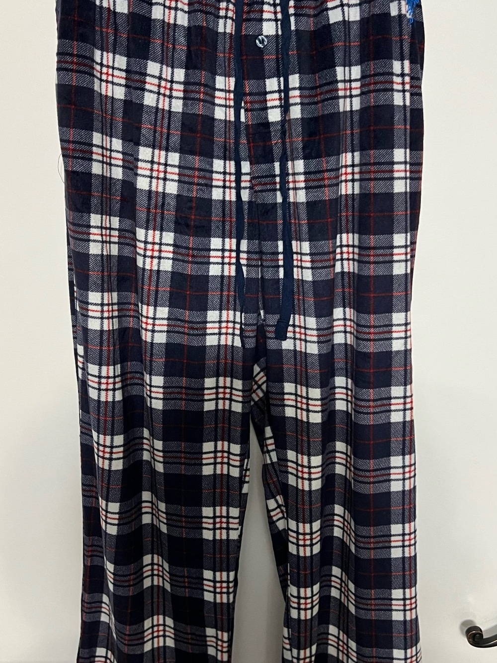 U.S. Polo Assn. Navy, White & Red Plaid Jogger Pants